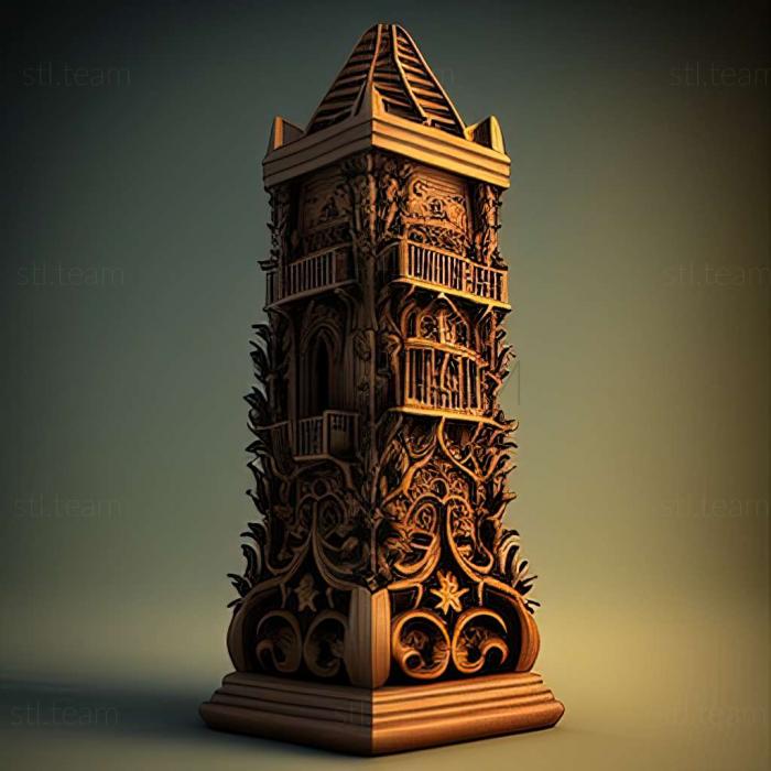 3D model Tower 57 game (STL)